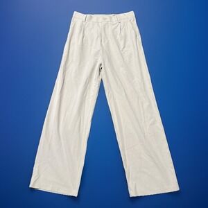 H&M Woman's Size 29 Beige Loose-Fit Twill‎ Khaki Pants 31x29.5